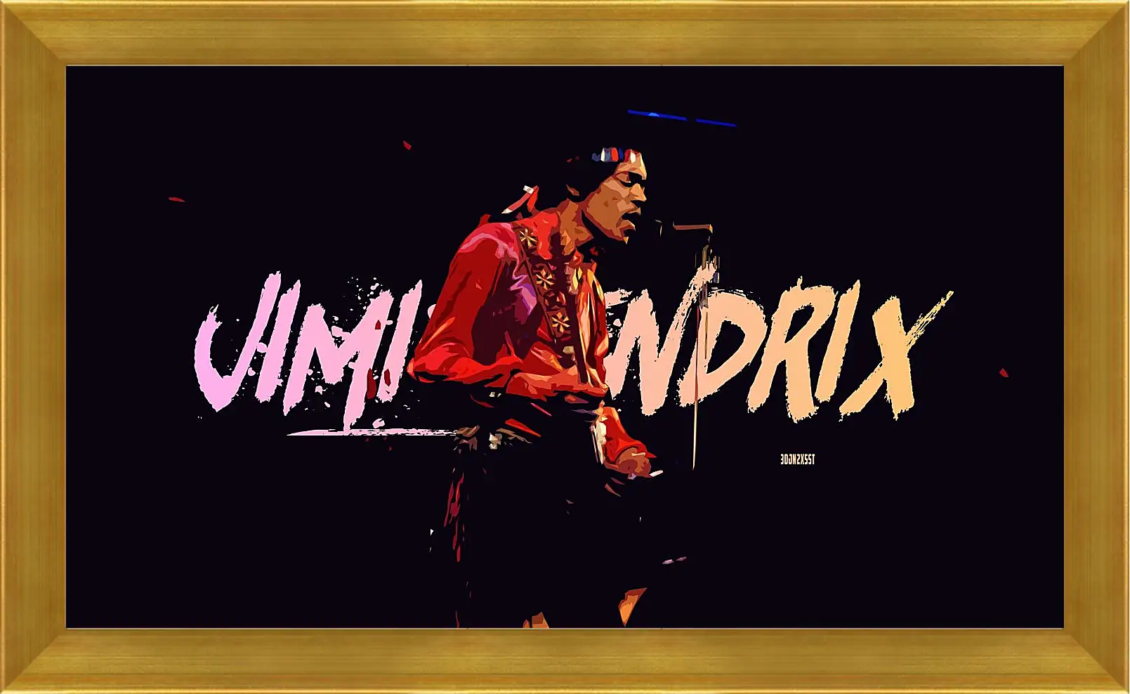 Картина в раме - Джими Хендрикс. Jimi Hendrix