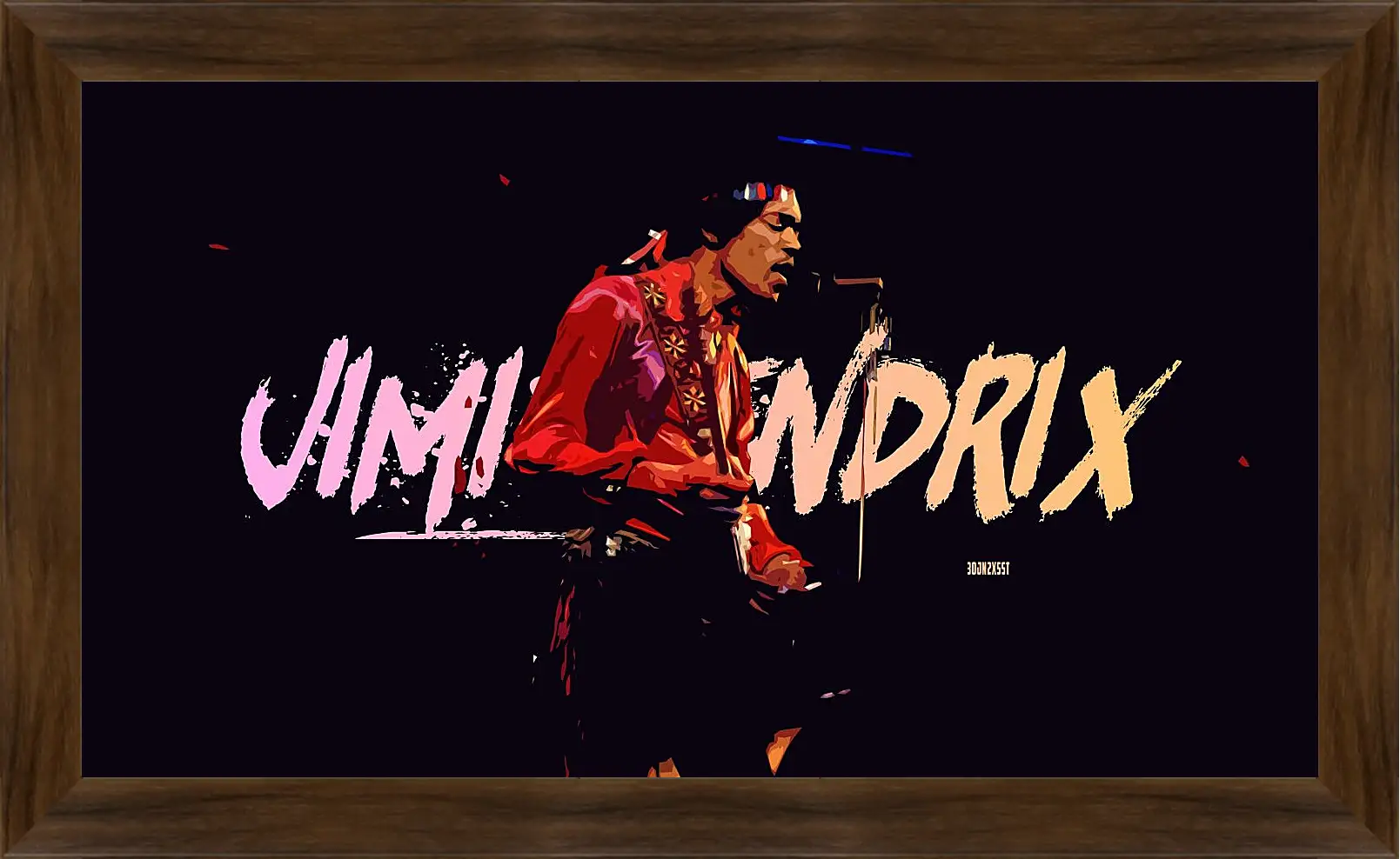 Картина в раме - Джими Хендрикс. Jimi Hendrix