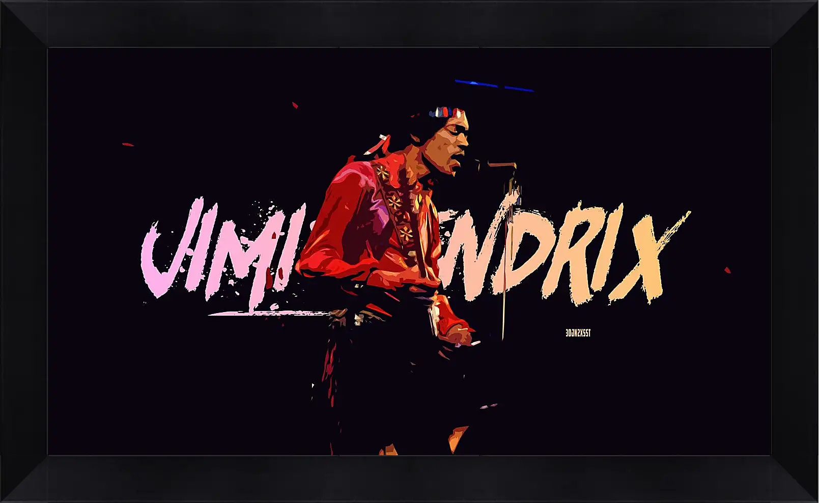 Картина в раме - Джими Хендрикс. Jimi Hendrix