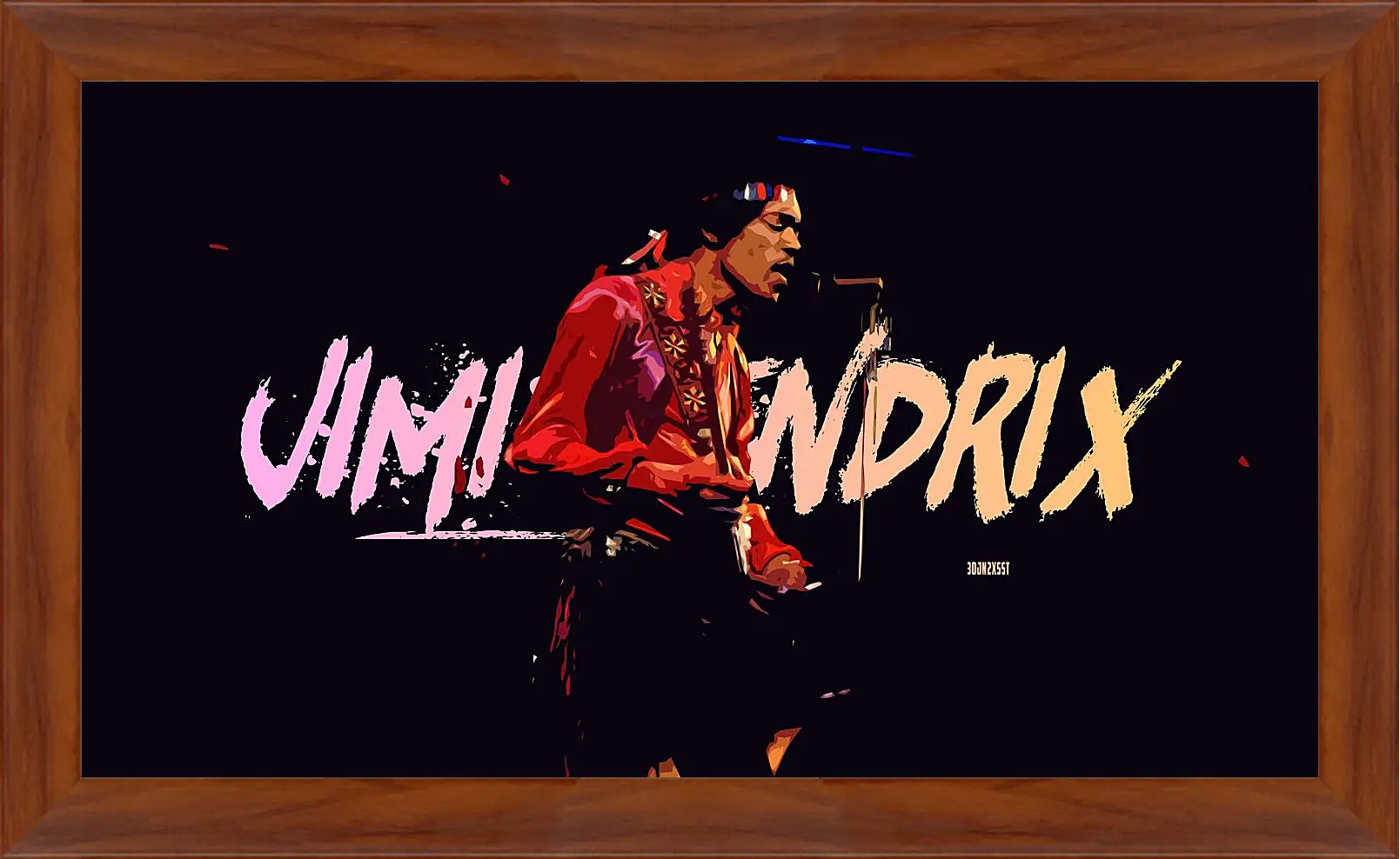 Картина в раме - Джими Хендрикс. Jimi Hendrix