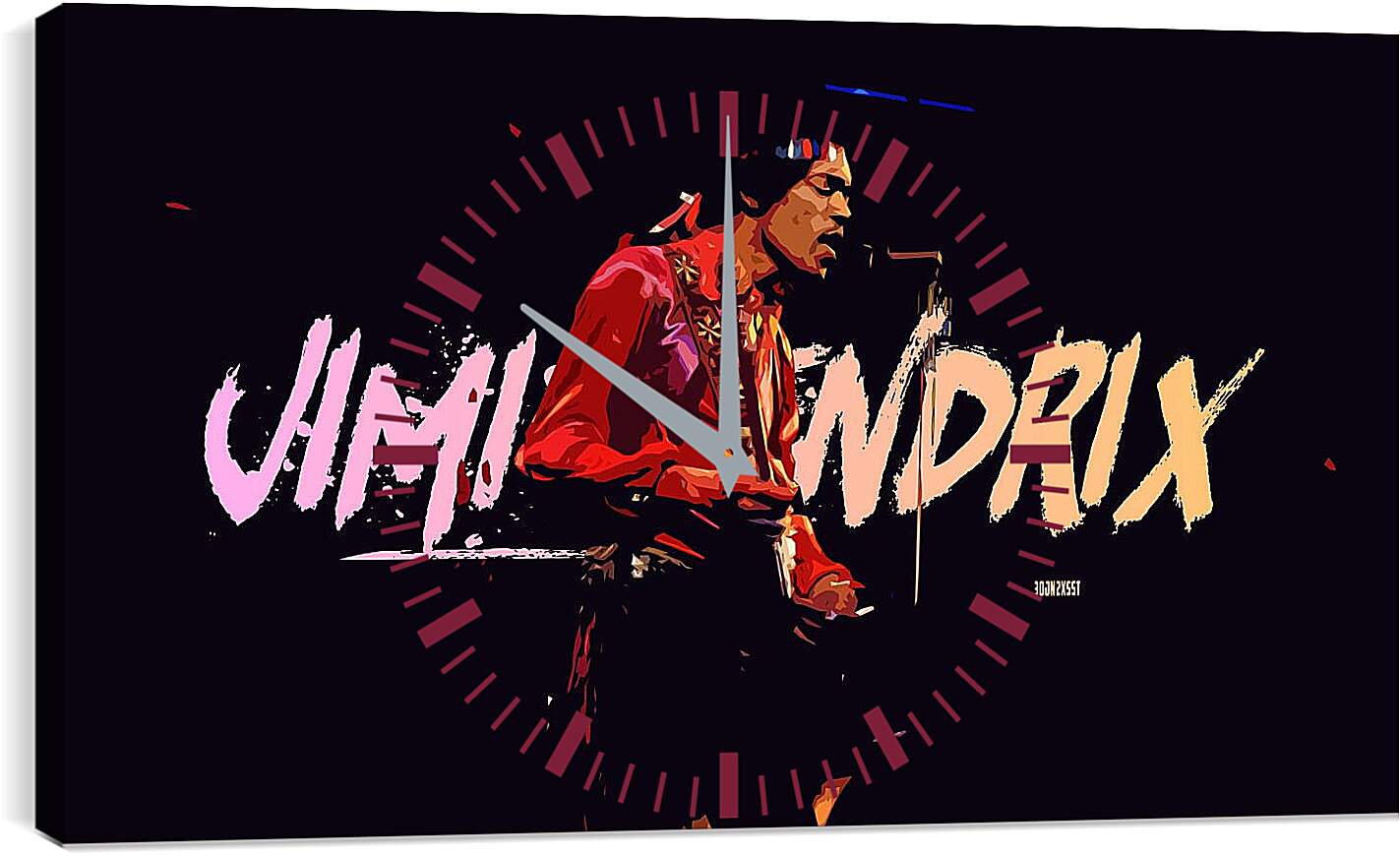 Часы картина - Джими Хендрикс. Jimi Hendrix