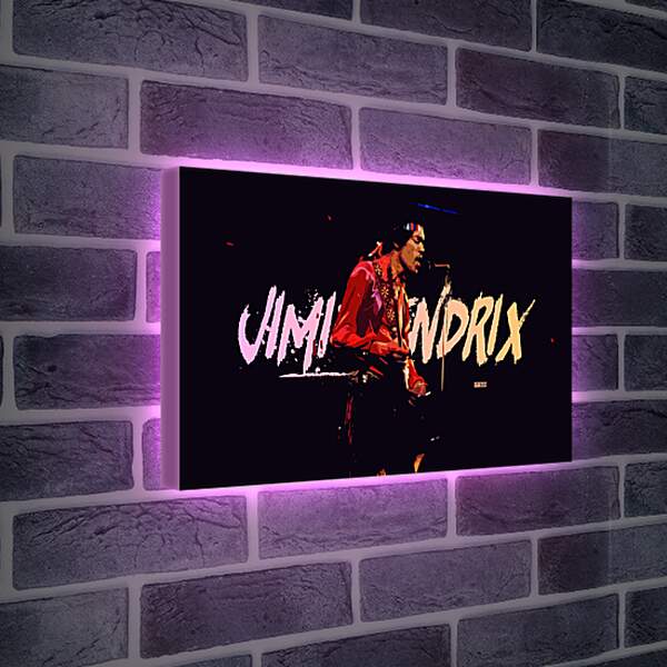 Лайтбокс световая панель - Джими Хендрикс. Jimi Hendrix
