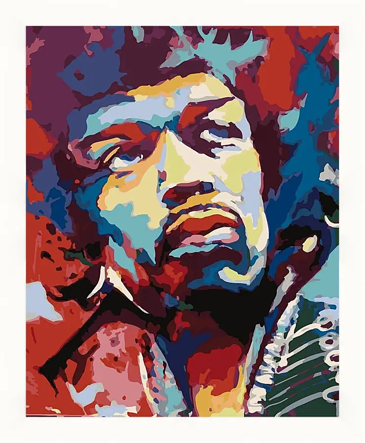 Картина в раме - Джими Хендрикс. Jimi Hendrix