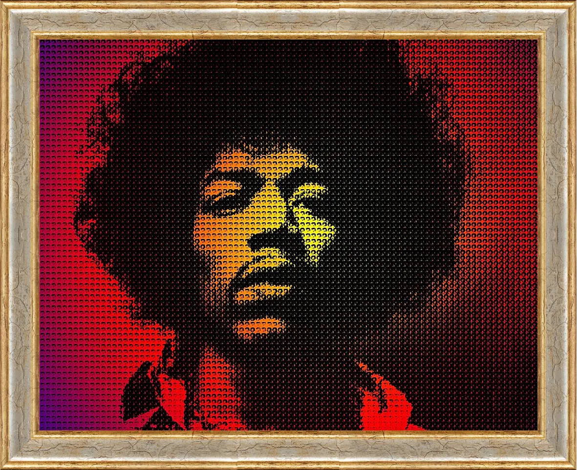 Картина в раме - Джими Хендрикс. Jimi Hendrix