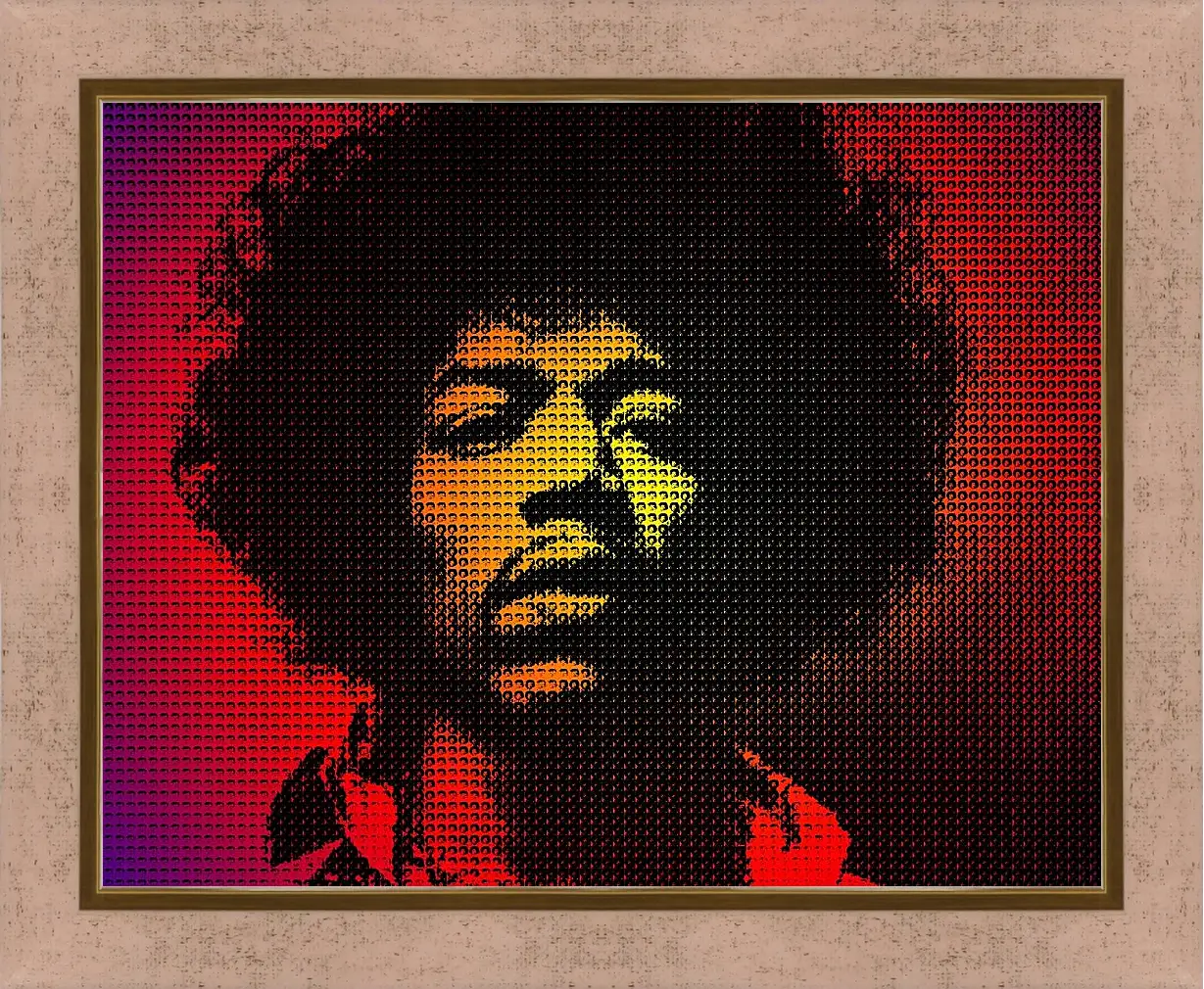 Картина в раме - Джими Хендрикс. Jimi Hendrix