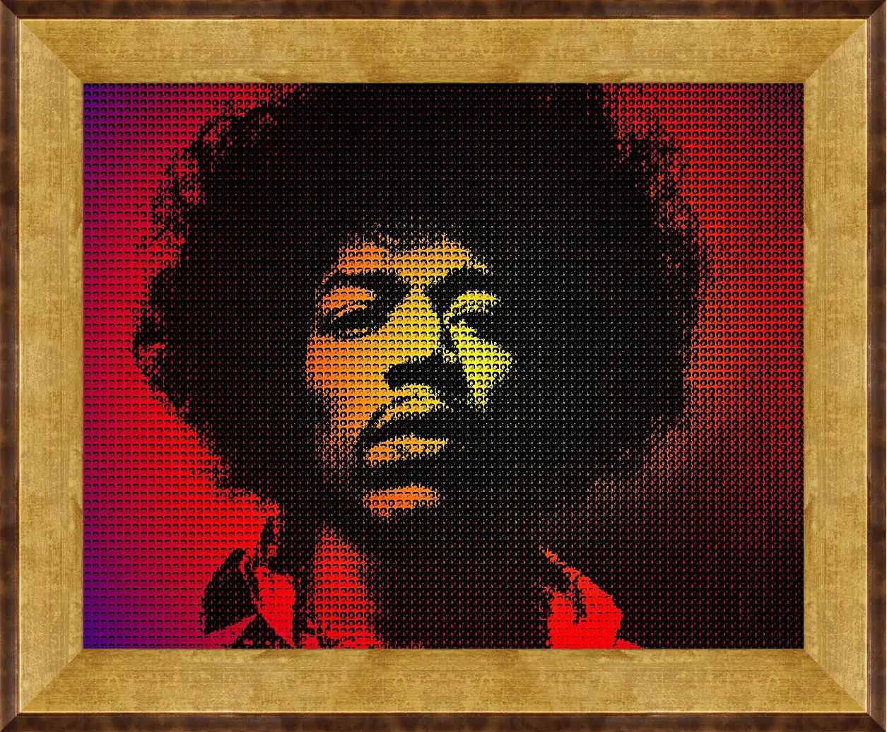 Картина в раме - Джими Хендрикс. Jimi Hendrix