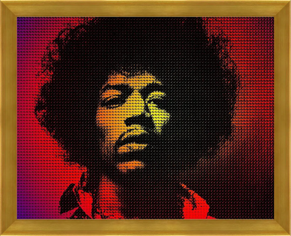 Картина в раме - Джими Хендрикс. Jimi Hendrix