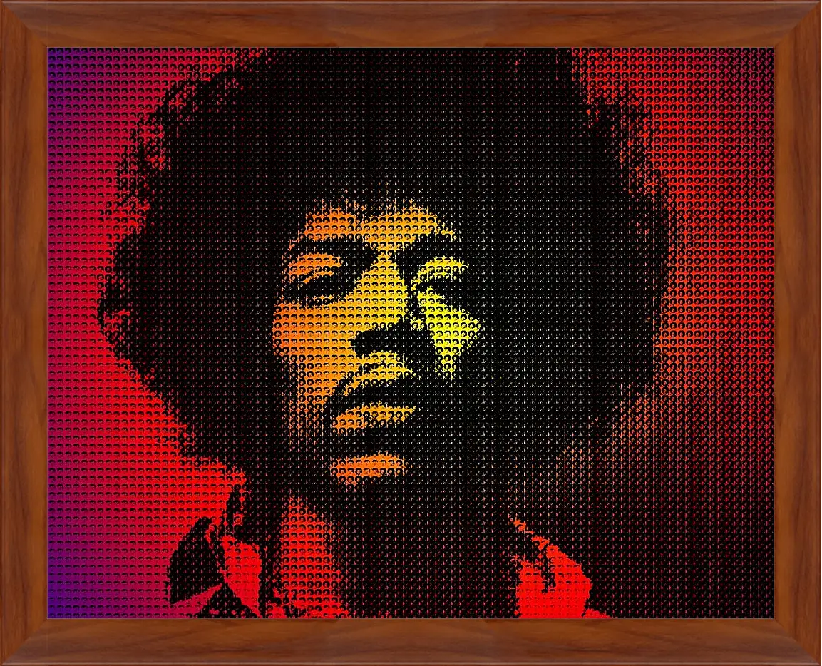 Картина в раме - Джими Хендрикс. Jimi Hendrix