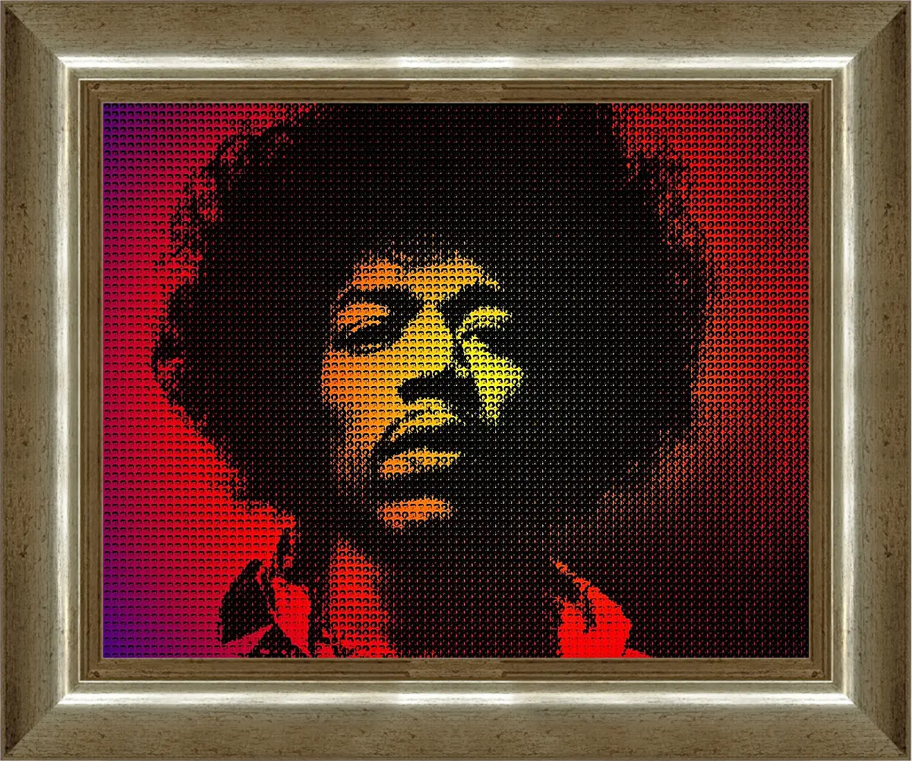 Картина в раме - Джими Хендрикс. Jimi Hendrix