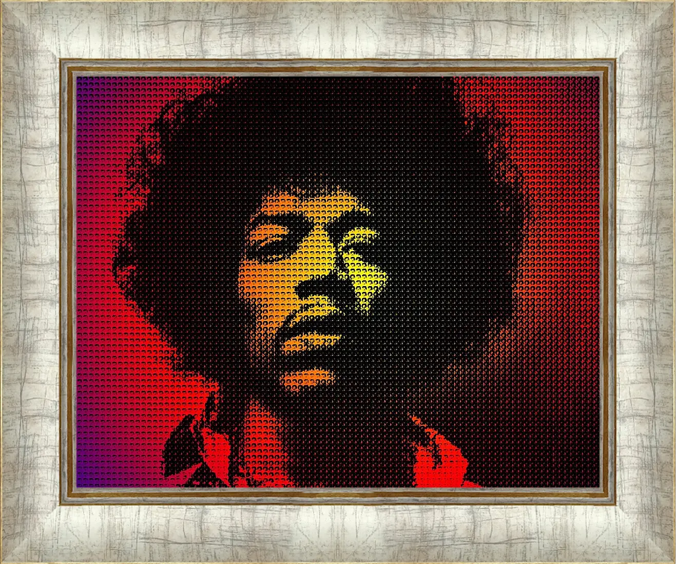 Картина в раме - Джими Хендрикс. Jimi Hendrix