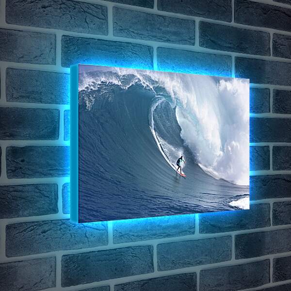 Лайтбокс световая панель - Рисковый сёрфингист