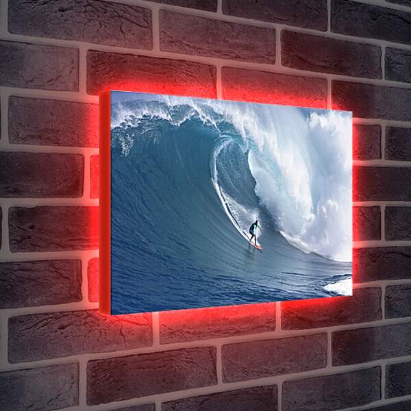 Лайтбокс световая панель - Рисковый сёрфингист