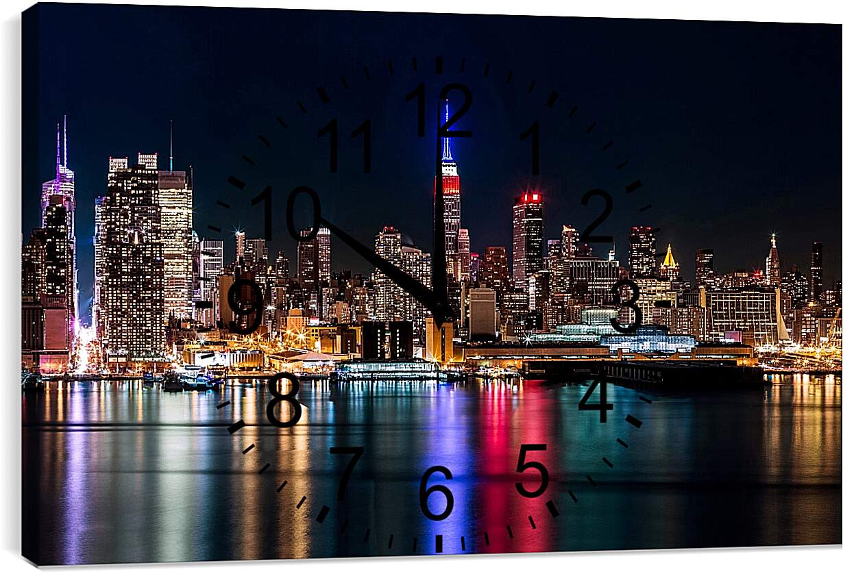 Часы картина - Нью-Йорк 1