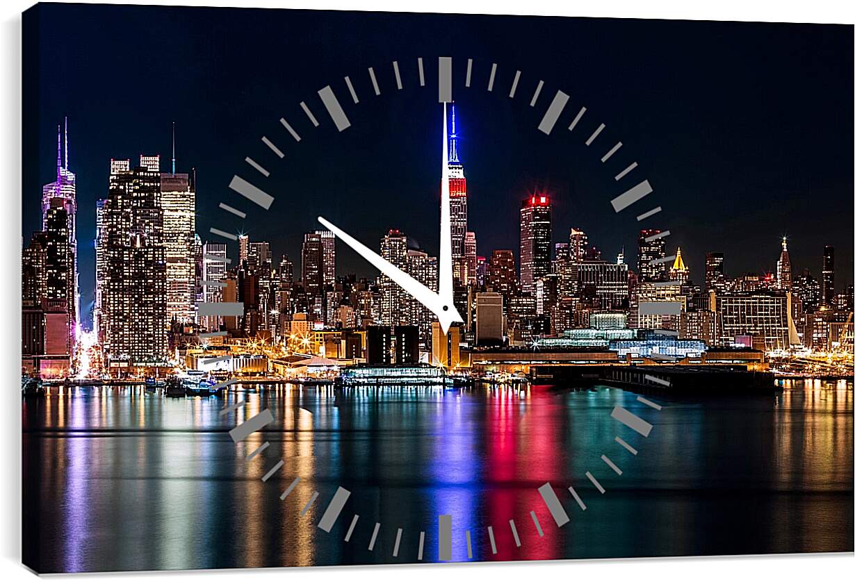 Часы картина - Нью-Йорк 1