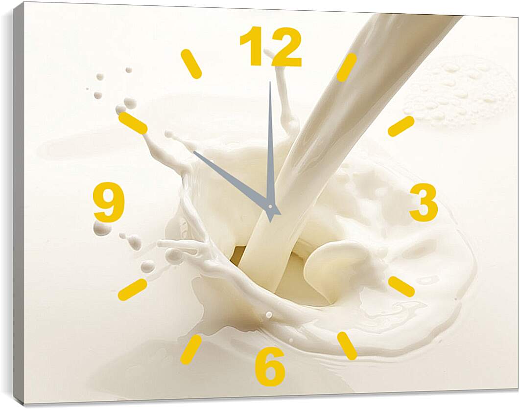 Часы картина - Молоко