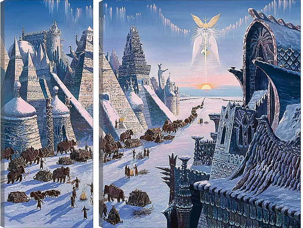 Модульная картина - Исход Гиперборейцев. (Всеволод Иванов)
