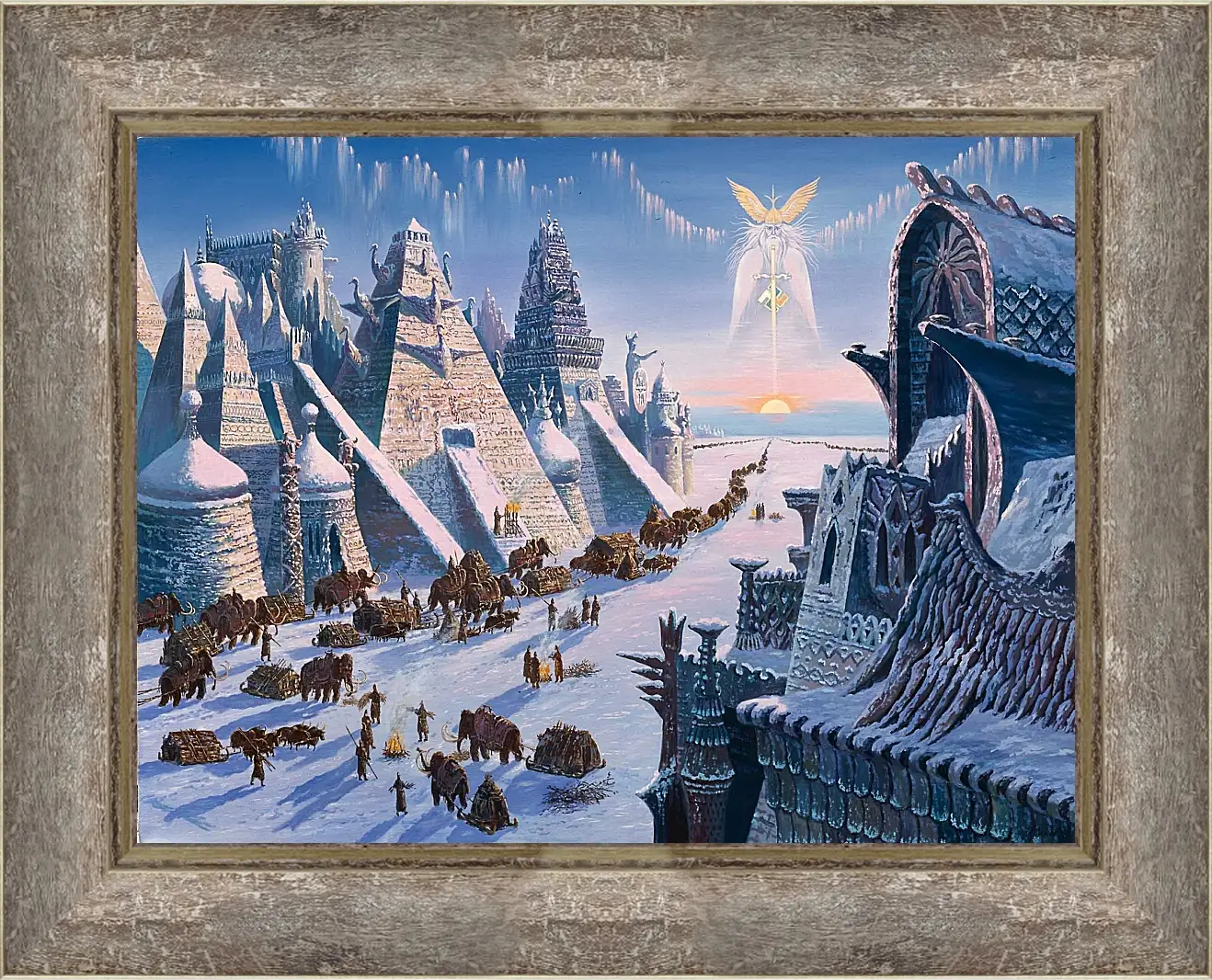 Картина в раме - Исход Гиперборейцев. (Всеволод Иванов)