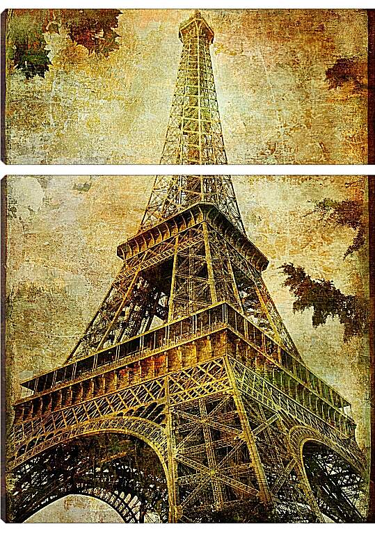Модульная картина - Париж эйфелева башня
