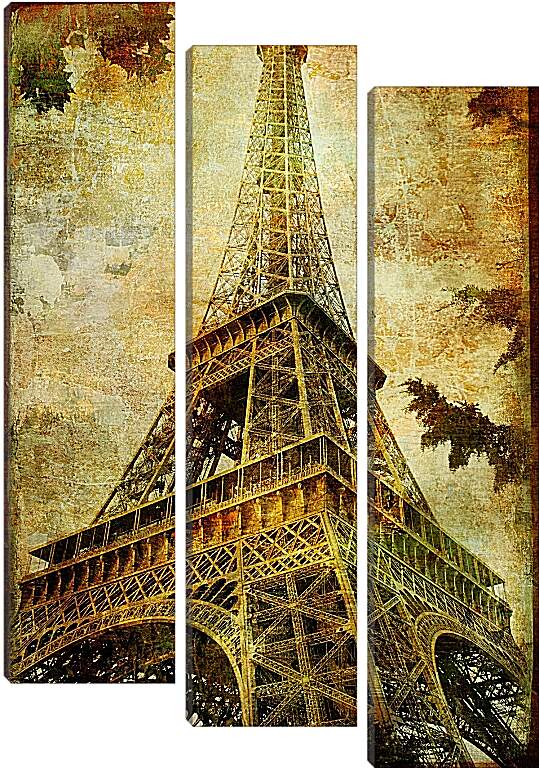 Модульная картина - Париж эйфелева башня