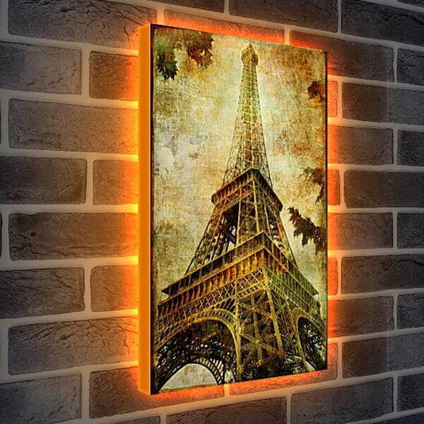 Лайтбокс световая панель - Париж эйфелева башня