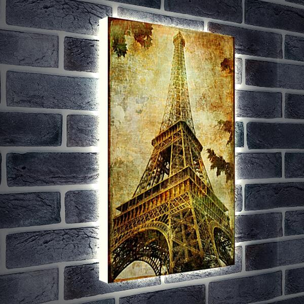Лайтбокс световая панель - Париж эйфелева башня