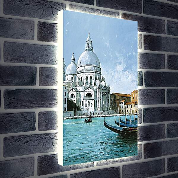 Лайтбокс световая панель - Канал в Венеции