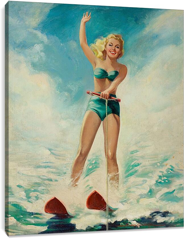 Постер и плакат - Катание на водных лыжах
