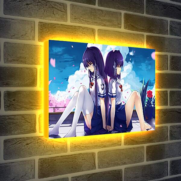 Лайтбокс световая панель - Две сестры