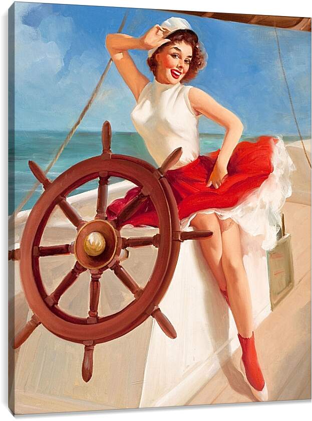 Постер и плакат - Девушка морячка