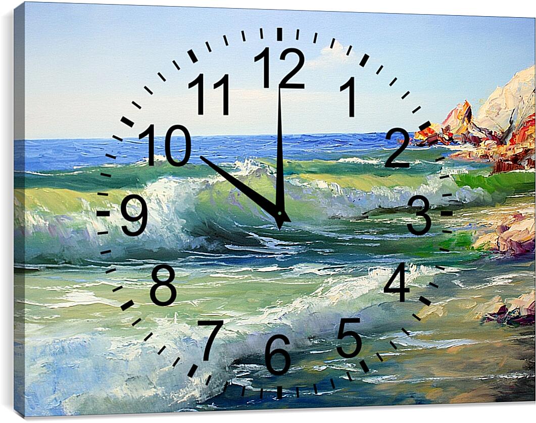 Часы картина - Дикий пляж