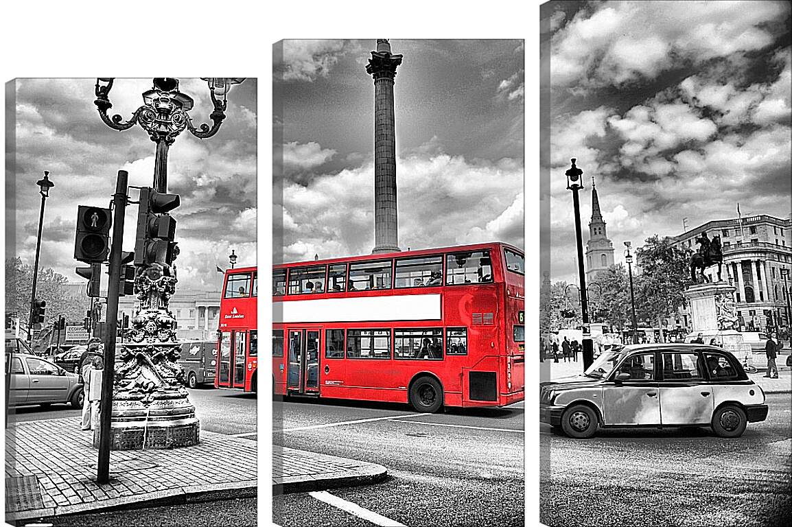 Модульная картина - Лондон автобус