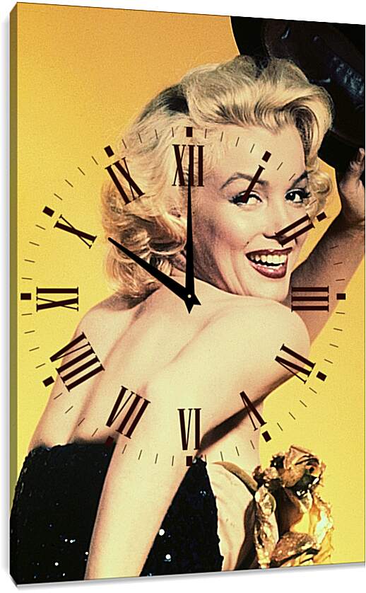 Часы картина - Улыбка Мерилин Монро