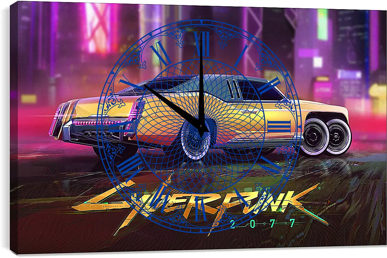 Часы картина - Cyberpunk 2077