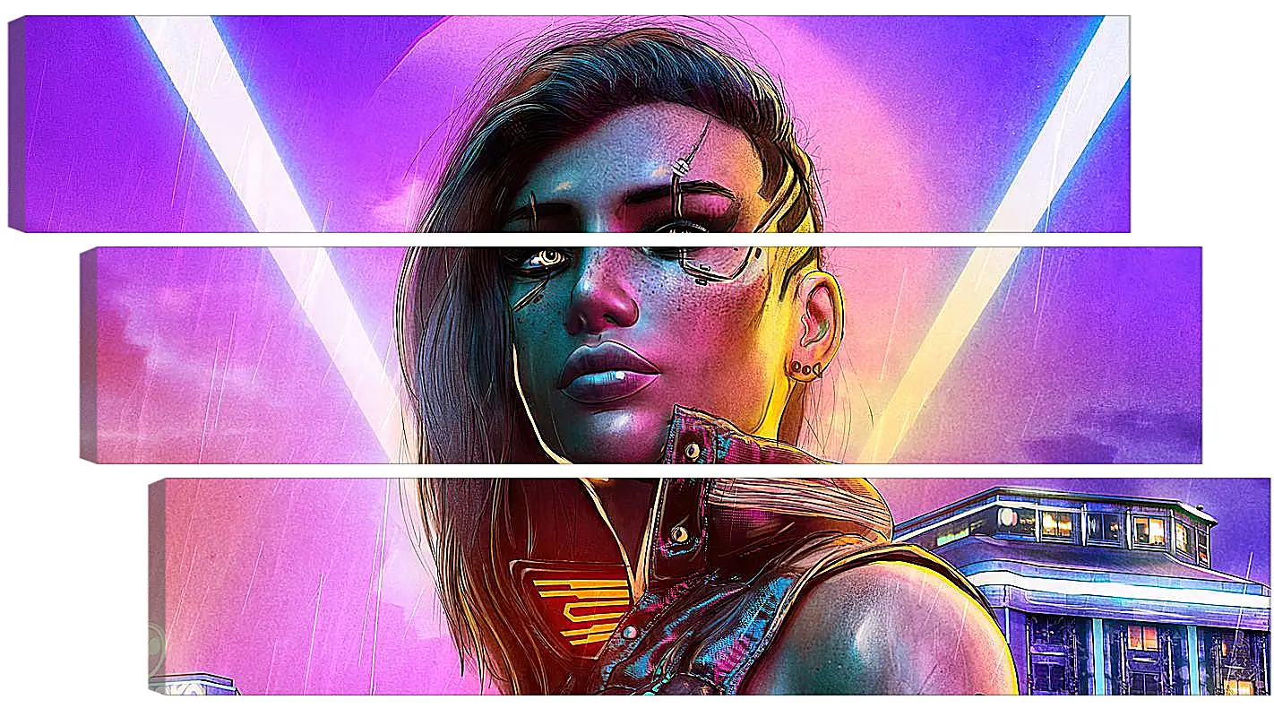 Модульная картина - Cyberpunk 2077