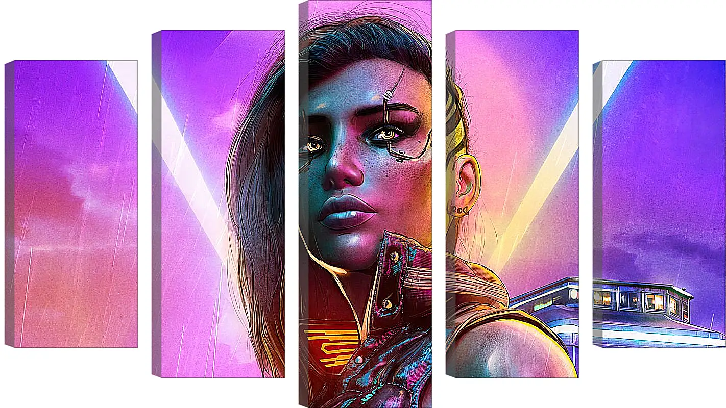 Модульная картина - Cyberpunk 2077