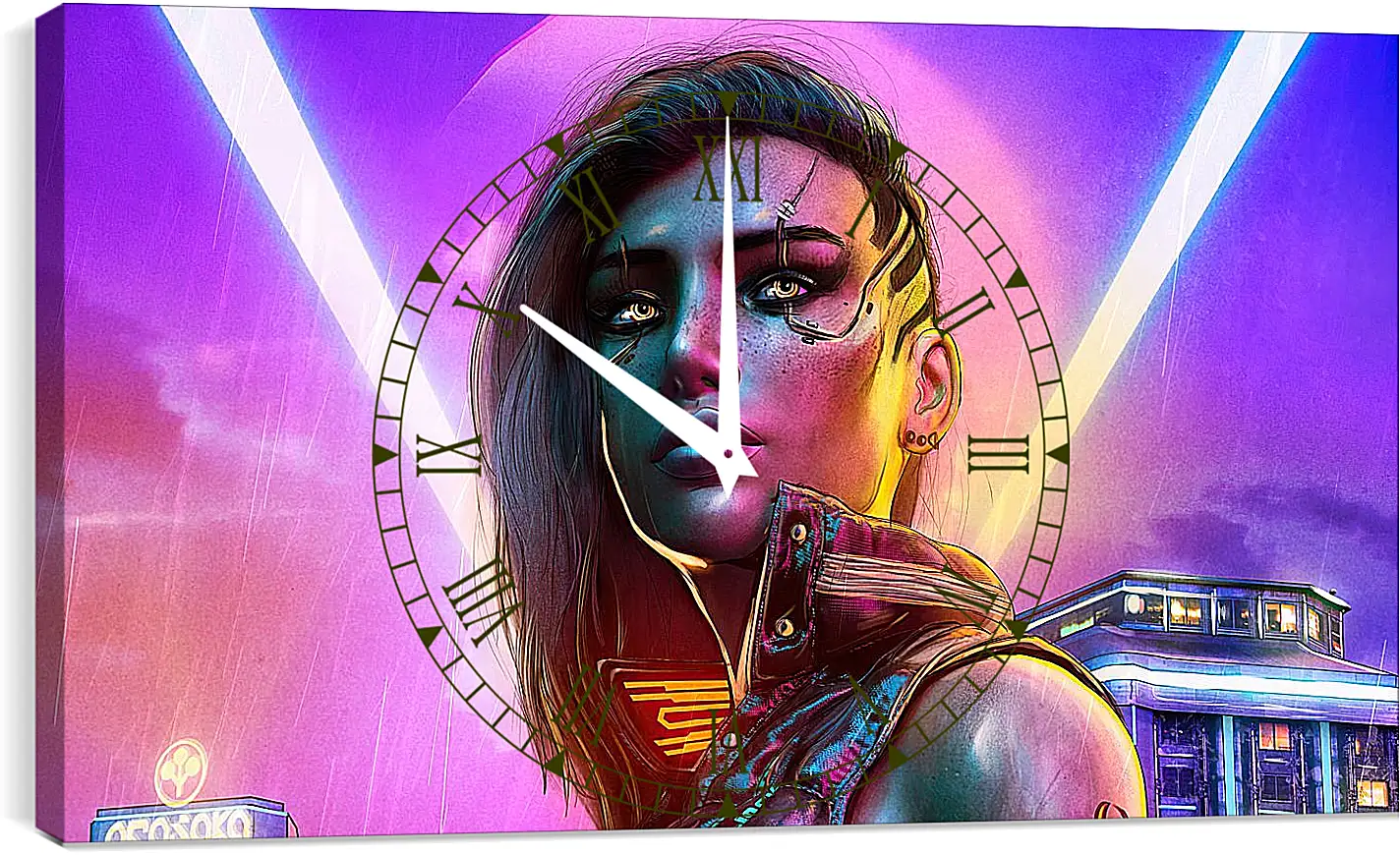 Часы картина - Cyberpunk 2077