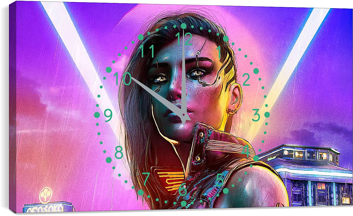 Часы картина - Cyberpunk 2077