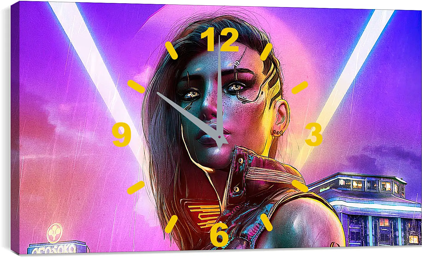 Часы картина - Cyberpunk 2077