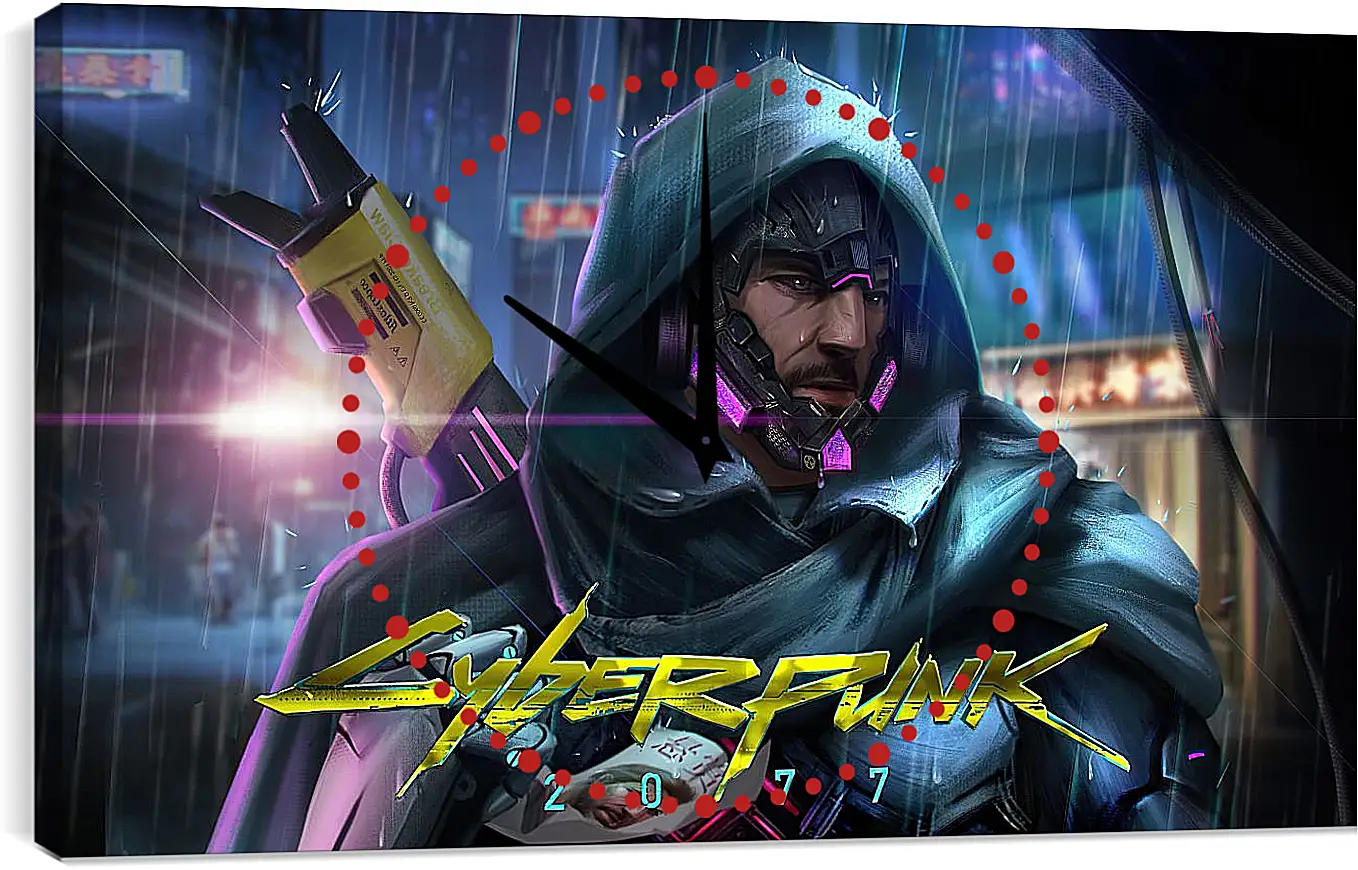 Часы картина - Cyberpunk 2077