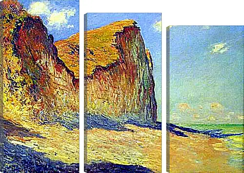 Модульная картина - Cliffs near Pourville. Клод Моне