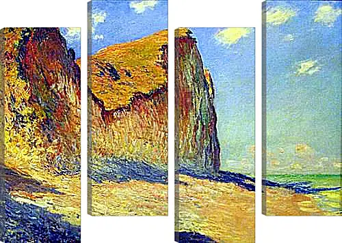 Модульная картина - Cliffs near Pourville. Клод Моне