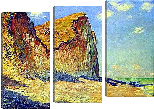 Модульная картина - Cliffs near Pourville. Клод Моне