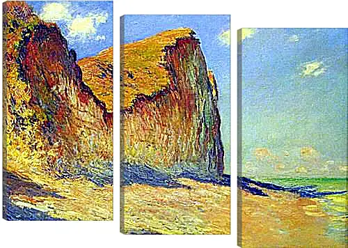 Модульная картина - Cliffs near Pourville. Клод Моне