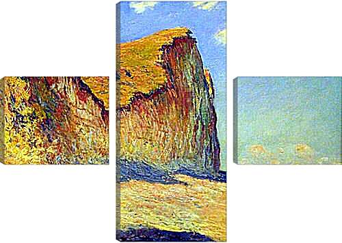 Модульная картина - Cliffs near Pourville. Клод Моне