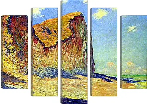 Модульная картина - Cliffs near Pourville. Клод Моне