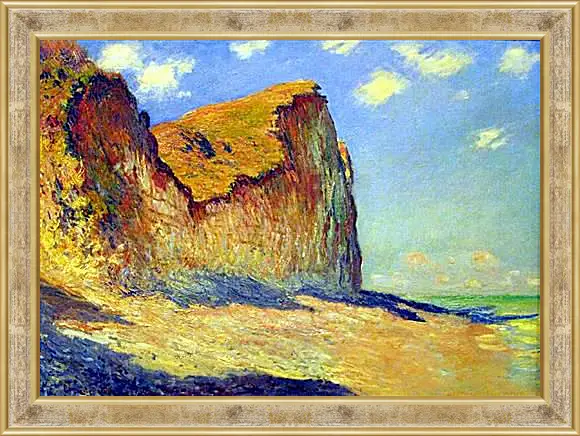 Картина в раме - Cliffs near Pourville. Клод Моне