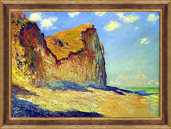 Картина в раме - Cliffs near Pourville. Клод Моне