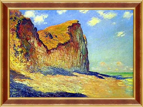 Картина в раме - Cliffs near Pourville. Клод Моне