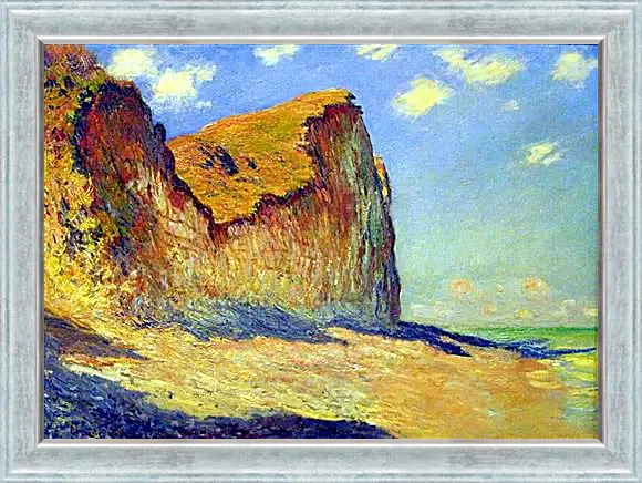 Картина в раме - Cliffs near Pourville. Клод Моне