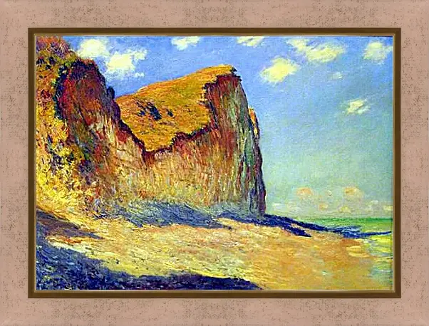 Картина в раме - Cliffs near Pourville. Клод Моне